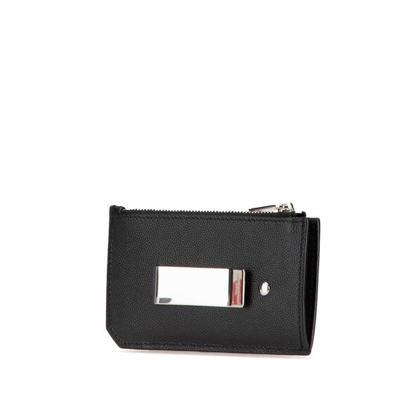Saint Laurent Grain De Poudre Fragments Zipped Card Case - Picture 1 of 7
